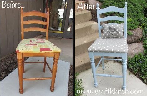 DIY Garbage to Gorgeous Chair Makeover Recycling Furniture - The ...